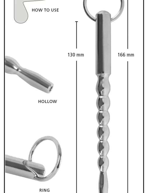 Penisplug - Dilator Z Pierścieniem Do Stymulacji Cewki Moczowej