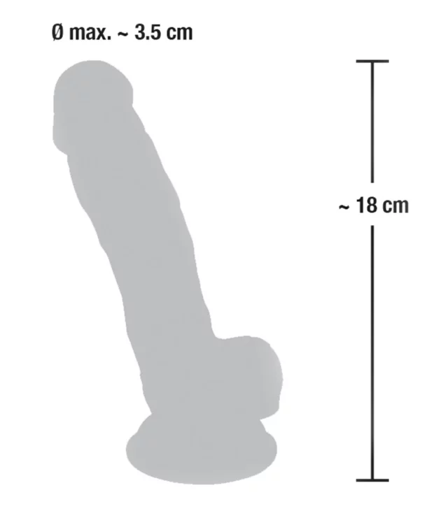 Medical Silicone - Medyczne Silikonowe Dildo 18cm