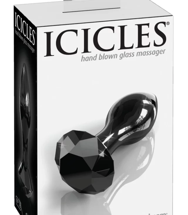 Icicles - Szklany Korek Analny W Kształcie Stożka