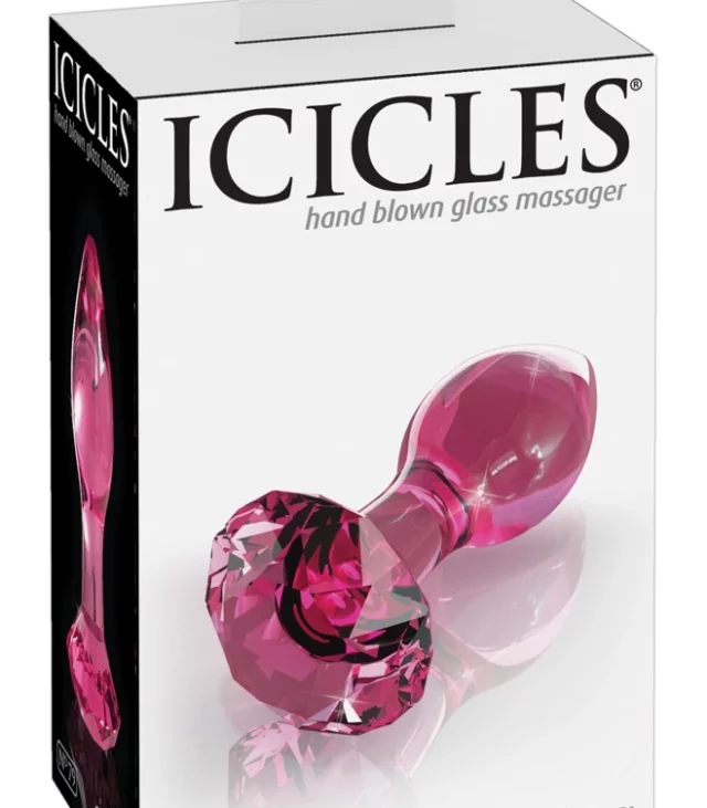 Icicles - Szklany Korek Analny W Kształcie Stożka