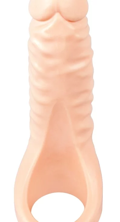 Realistixxx - Pierścień Na Penisa Z Naturalnym Dildo 18 Cm