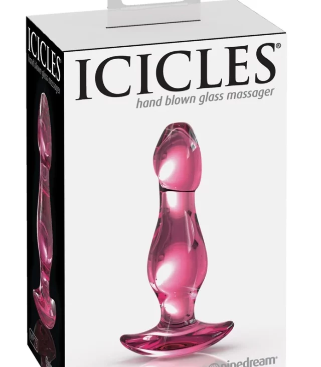 Icicles - Ekskluzywny Szklany Korek Idealny Do Masażu