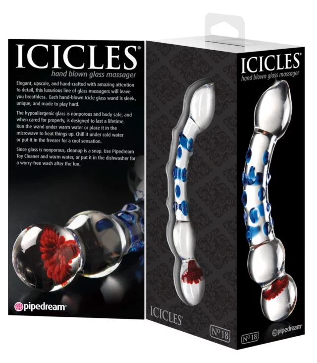 Icicles - Szklane Dildo Idealne Do Masażu