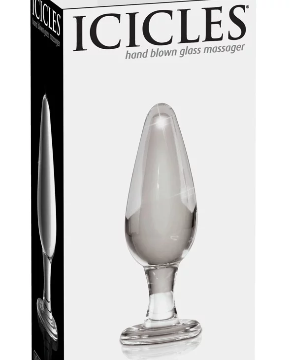 Icicles - Ekskluzywny Szklany Korek Idealny Do Masażu