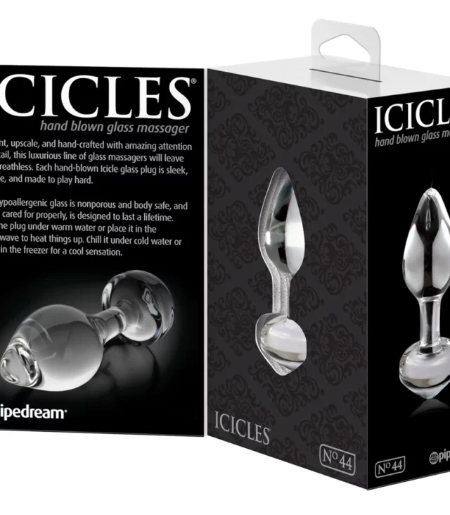 Icicles - Ekskluzywny Szklany Korek Idealny Do Masażu