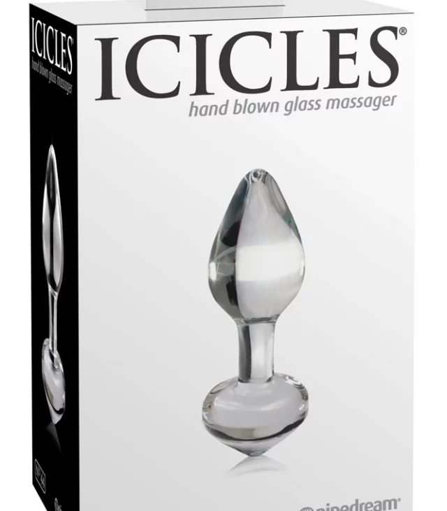 Icicles - Ekskluzywny Szklany Korek Idealny Do Masażu