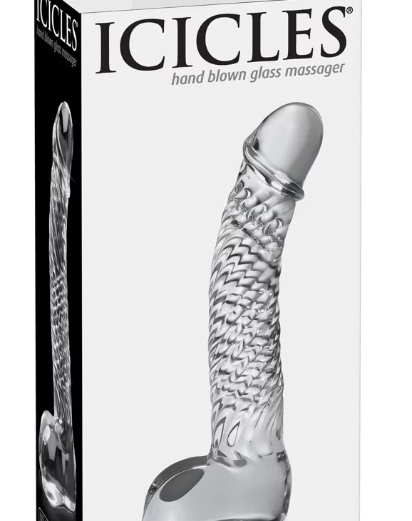 Icicles - Realistyczne Zakrzywione Szklane Dildo