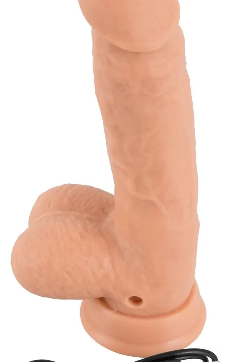 Realistixxx - Naturalny Wibrator Z Żyłami Żołędziem I Jądrami 21cm