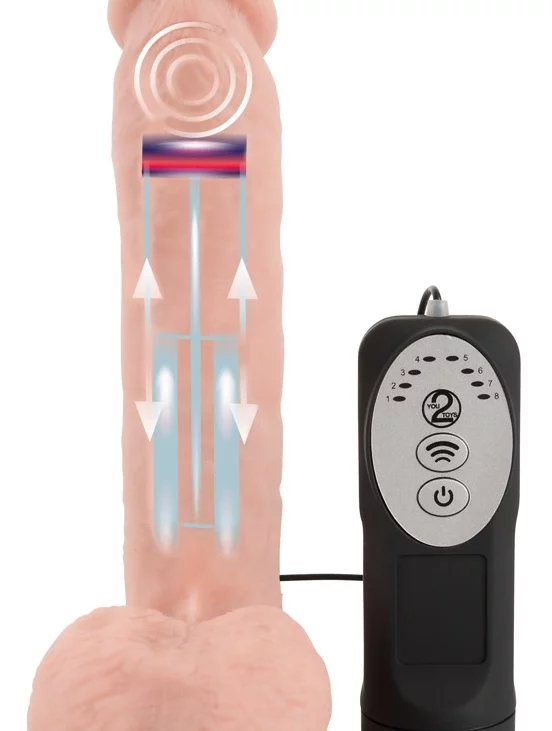 Medical Silicone - Medyczny Silikonowy Wibrator Wstrząsowy 21cm