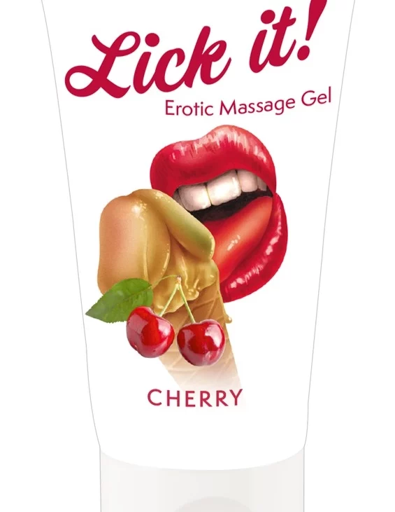 Lick It - Żel Do Erotycznego Masażu Wiśnia 50ml