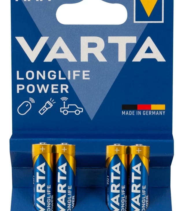 Varta - Baterie AAA LR03 Mini Baterie Alkaiczne 4 szt