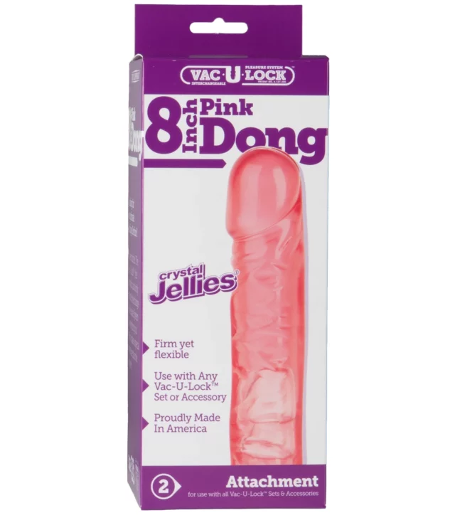 Doc Johnson - Krystaliczne dildo 20 cm