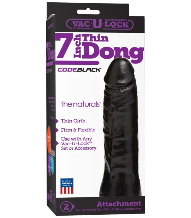 Doc Johnson - Twarde, cienkie dildo 18 cm