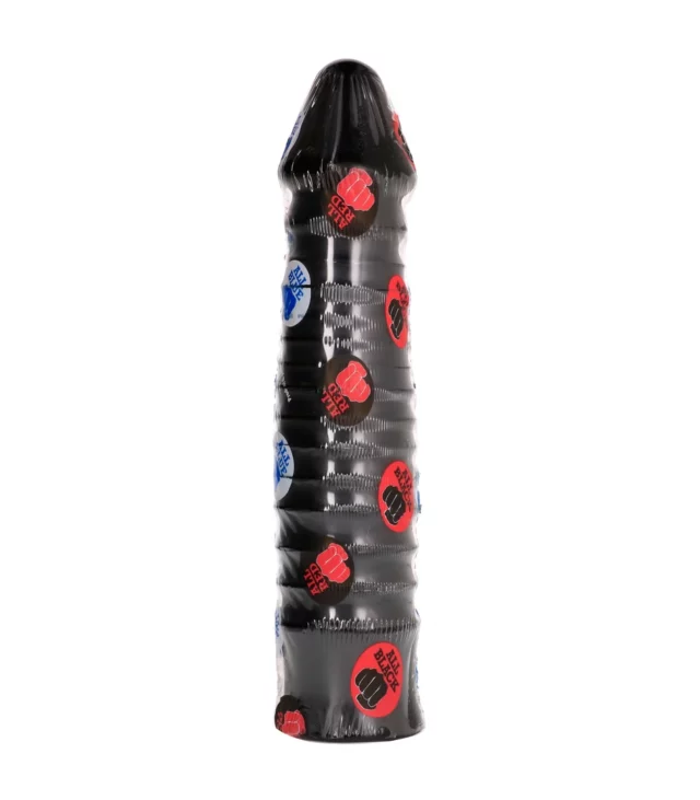 All Black - Dildo długie, prążkowane, 26 cm