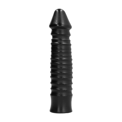 All Black - Dildo długie, prążkowane, 26 cm