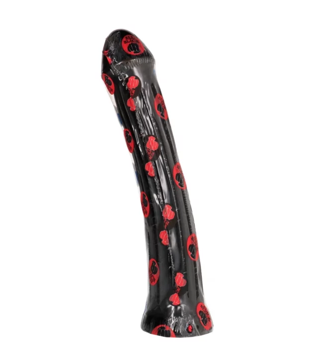 All Black - Dildo, długie, gładkie, 31 cm