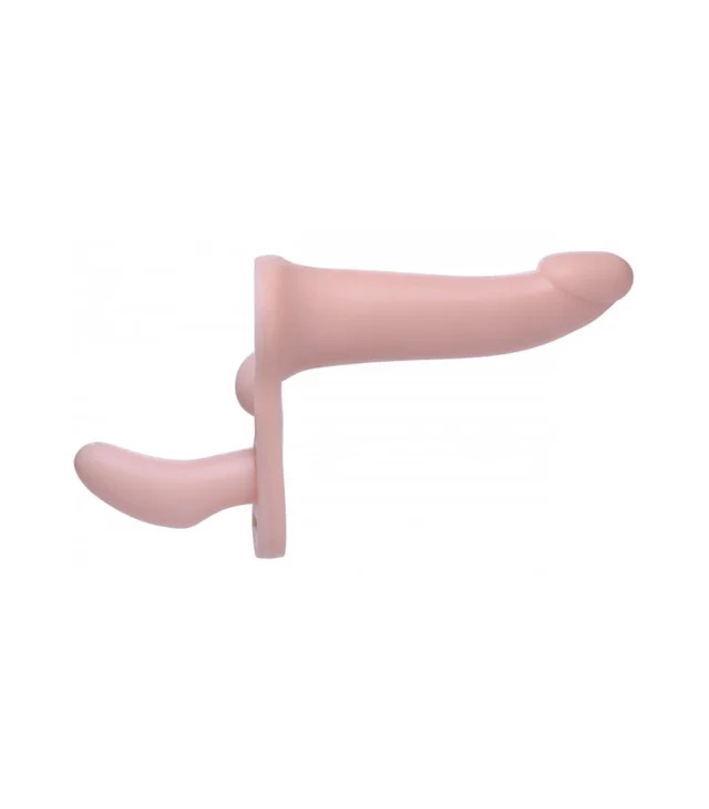 XR Brands - Podwójna Penetracja - Regulowany Pasek Dildo