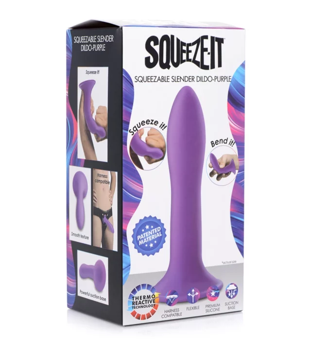 XR Brands - Ściskające, smukłe dildo