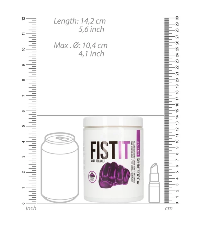 Fist It by Shots - Relaksujący lubrykant do seksu analnego 1000 ml