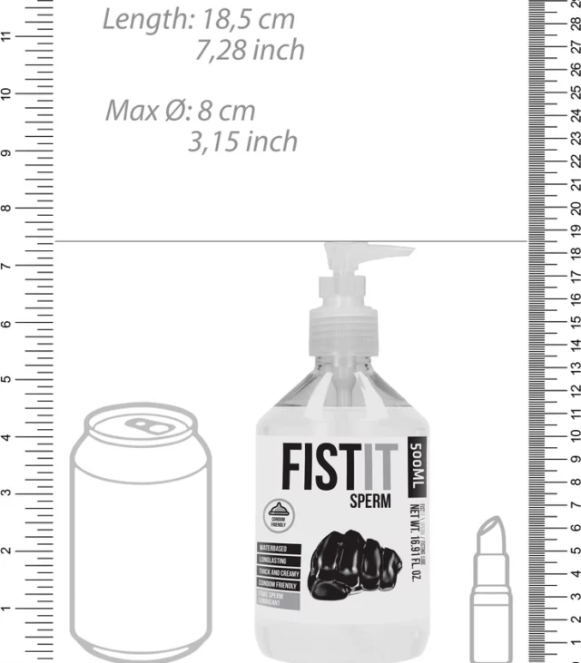 Fist It by Shots - Lubrykant - sztuczna sperma 500 ml