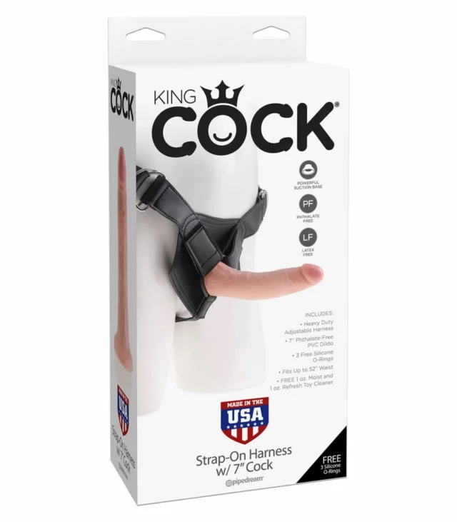 King Cock - Uprząż na dildo + dildo 15 cm