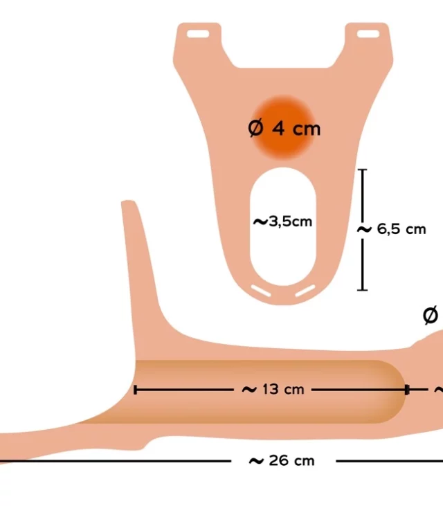 You2Toys - Silikonowe duże dildo na pasku