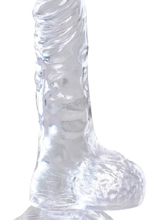 King Cock Clear - Dildo z jądrami