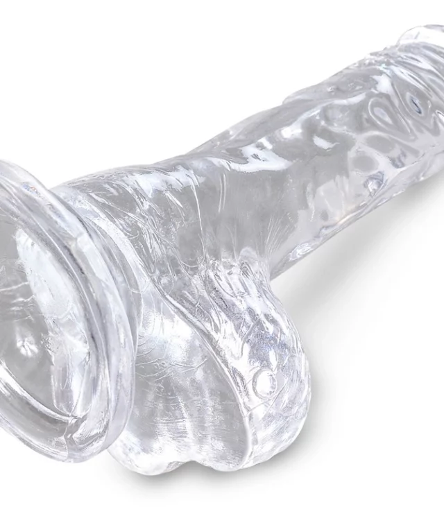 King Cock Clear - Dildo z jądrami