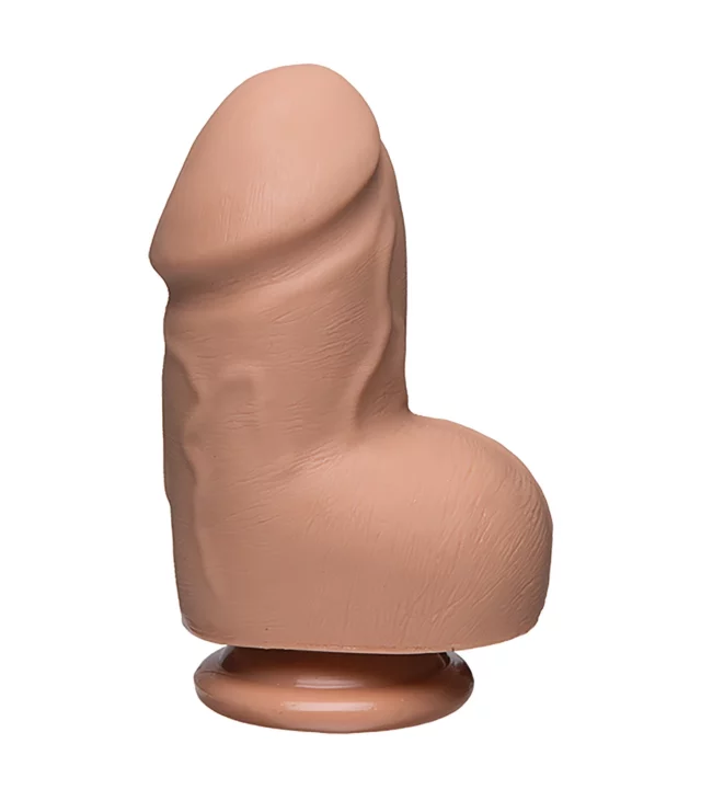 Doc Johnson - Realistyczne, grube dildo z jądrami 15 cm