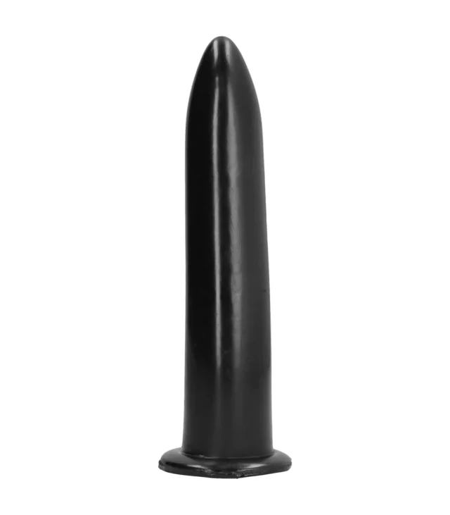 All Black - Dildo, długie, gładkie, 20 cm