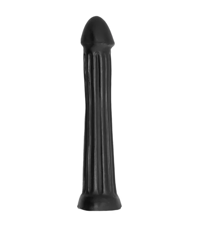 All Black - Dildo, długie, gładkie, 31 cm