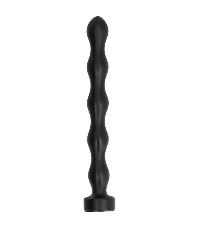 All Black - Korek analny z kulkami, 32 cm