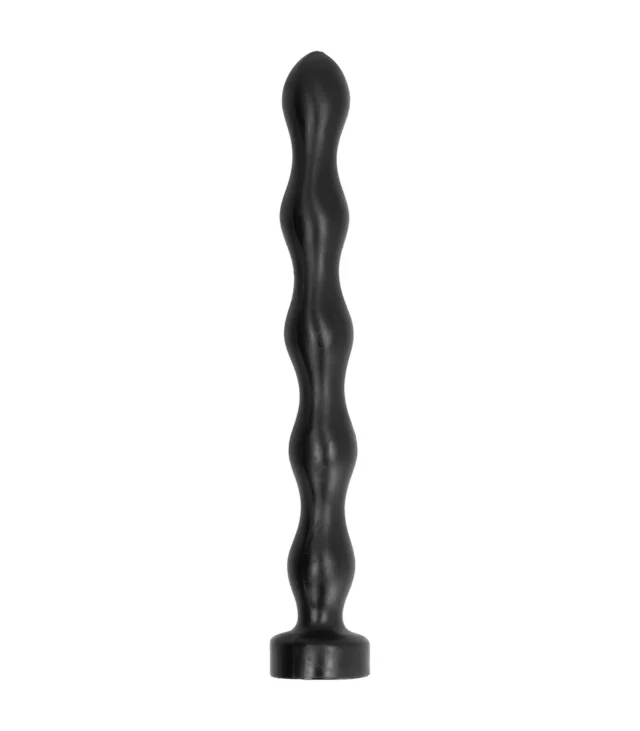 All Black - Korek analny z kulkami, 41 cm