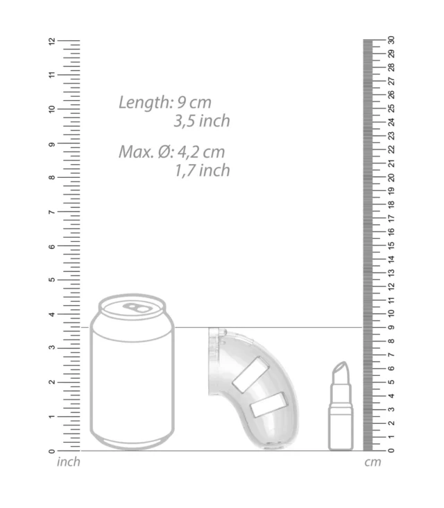 Klatka na penisa z plugiem 9 cm - Chastity