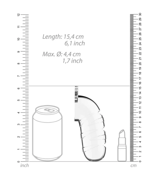 Klatka na penisa z rozszerzaczem cewki 14 cm - Chastity Urethral