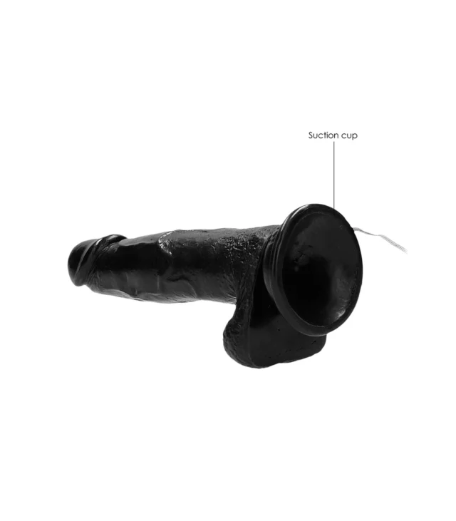 RealRock - Wibrujące realistyczne dildo z jądrami - z pilotem 20 cm