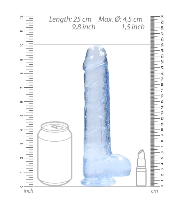 RealRock - Realistyczne dildo z jądrami 23 cm